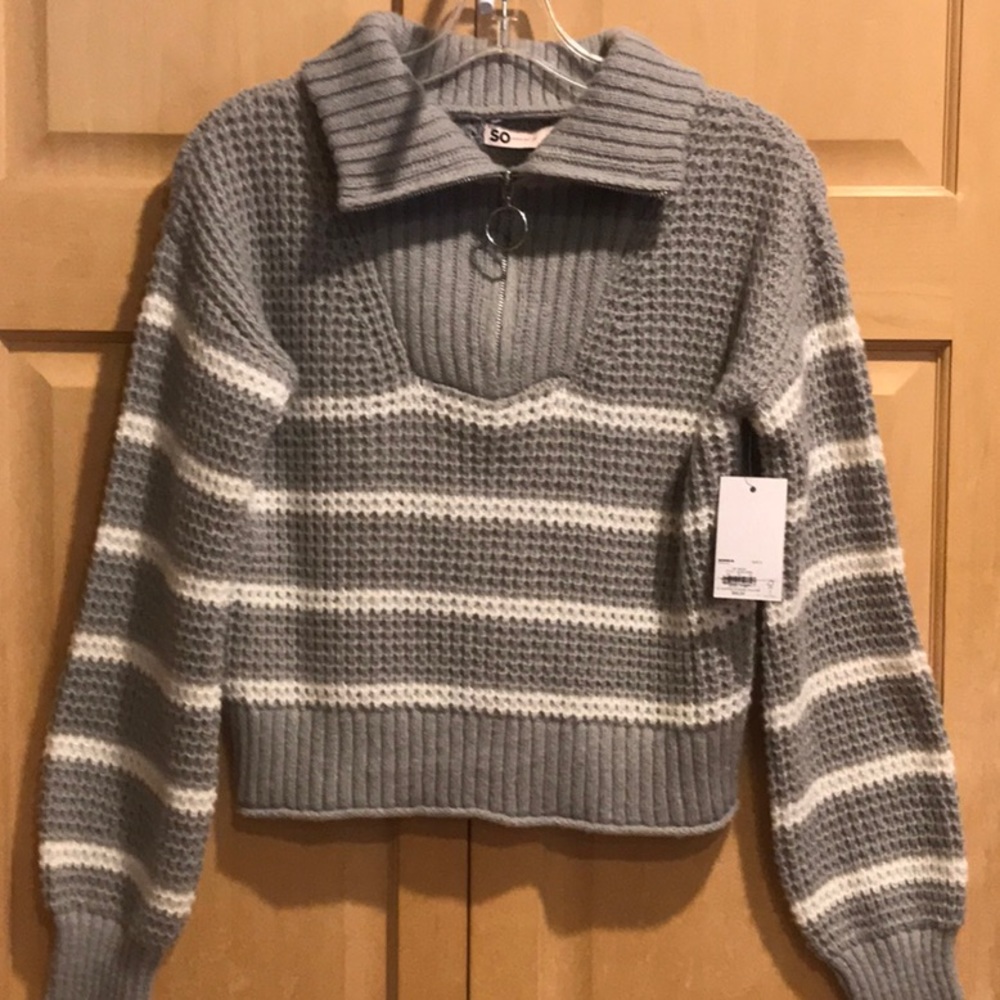New SO cropped sweater
